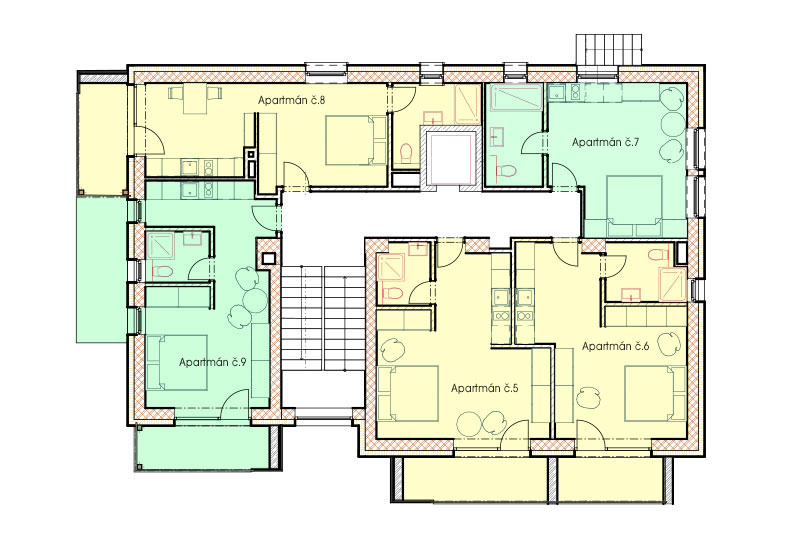 podorys 3 apartmanovy dom Turcianske Teplice